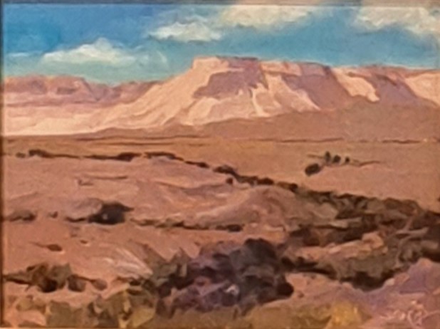 Sunlit Mesa 9x12 $490 at Hunter Wolff Gallery